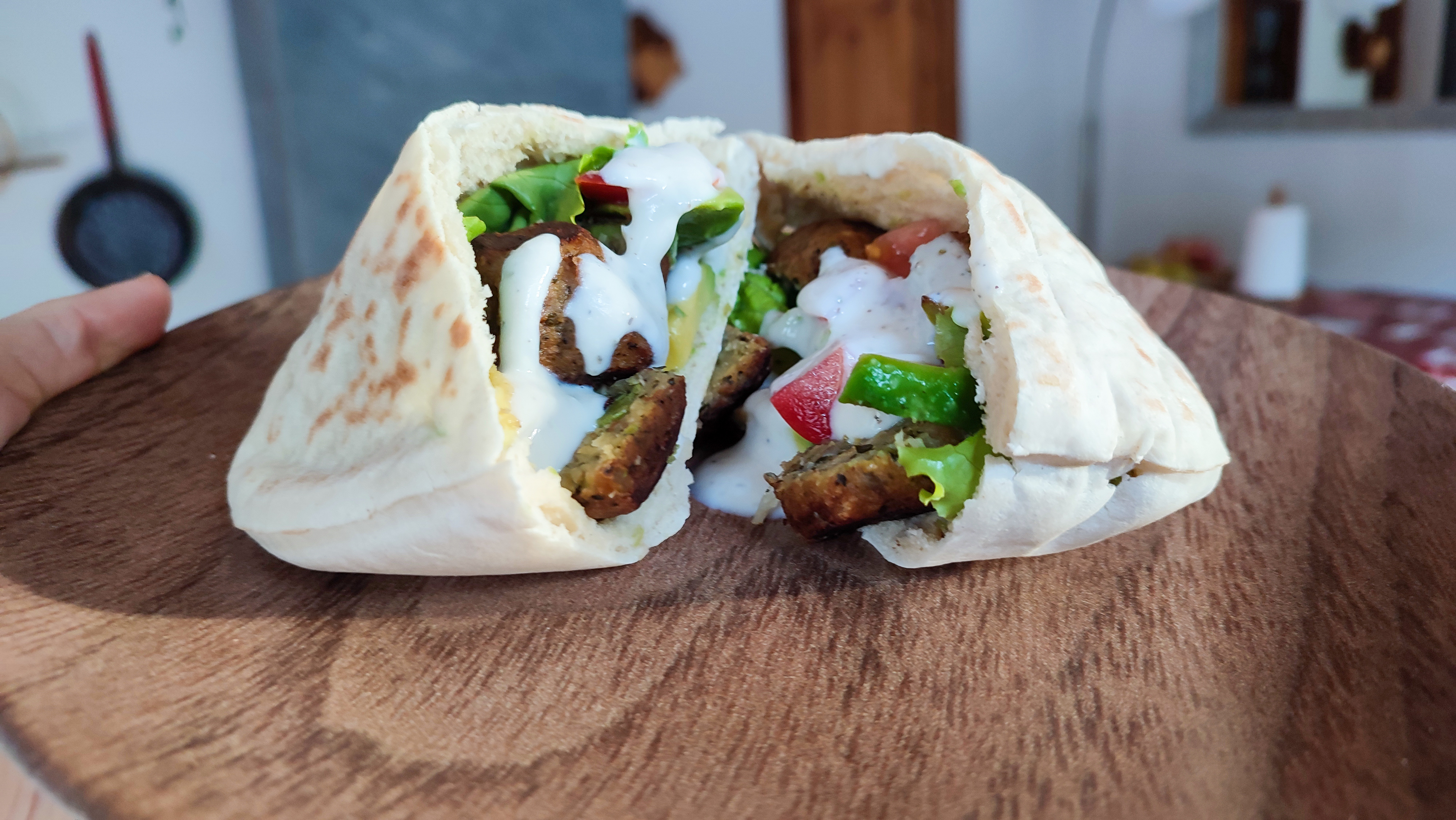 Pita aux falafels